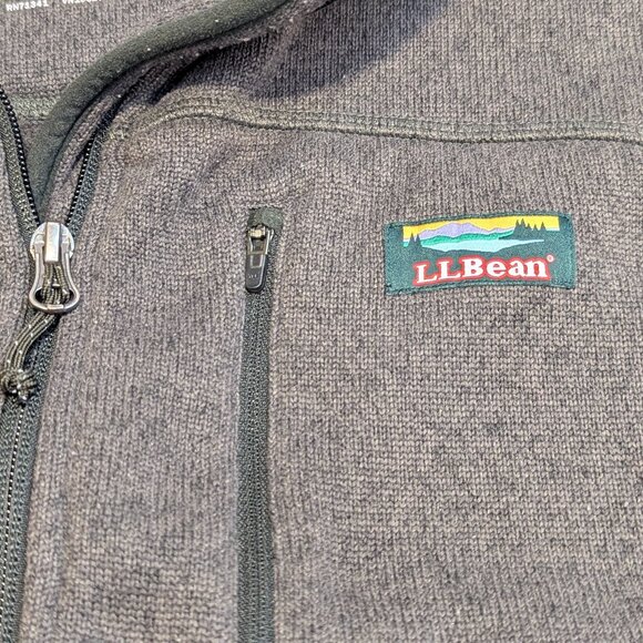 Men's L.L.Bean Sweater Fleece Full-Zip Jacket XL Reg Slightly Fitted 504938 - Picture 3 of 16